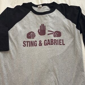 2016 STING PETER GABRIEL 'Rock Paper Scissors' TOUR SHIRT - XXL